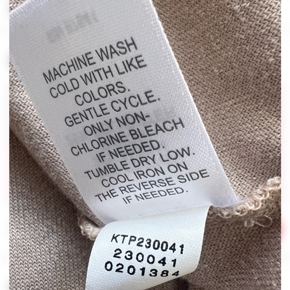 J. Jill Pure Jill Tan Velour Pullover Sweatshirt L - Picture 7 of 8